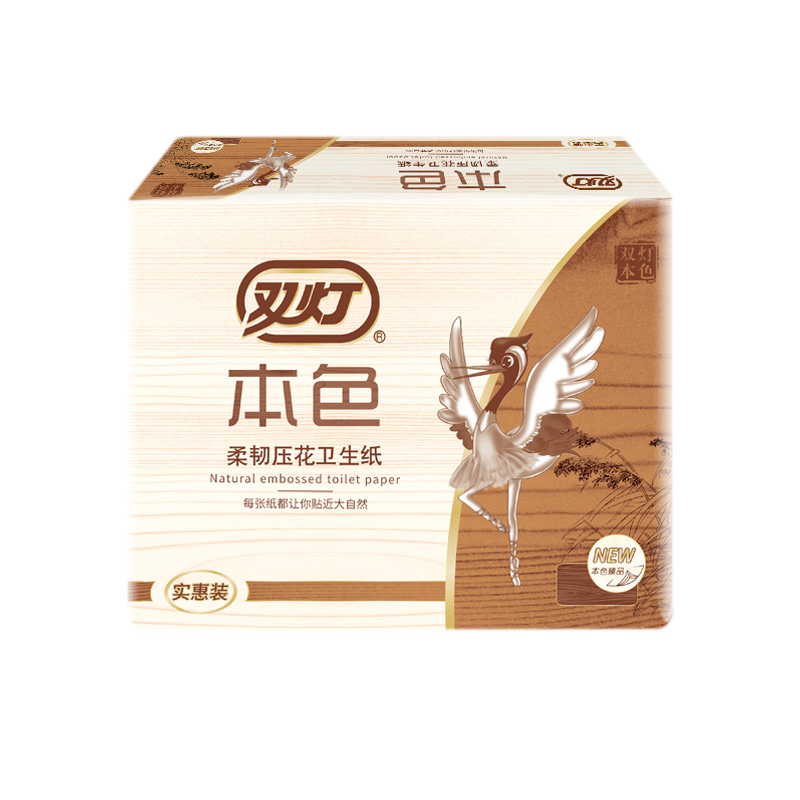 200張本色壓花衛(wèi)生紙（單層）