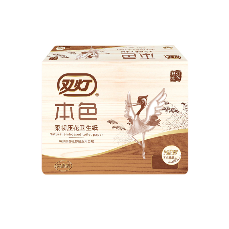 208張本色壓花衛(wèi)生紙（單層）