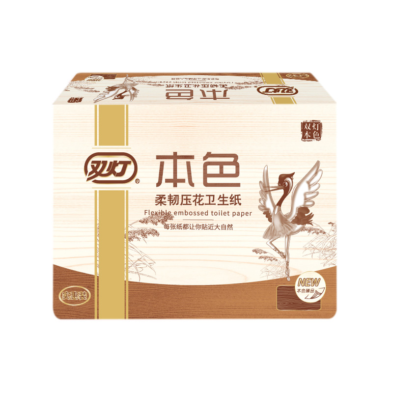 228張本色壓花衛(wèi)生紙（單層）